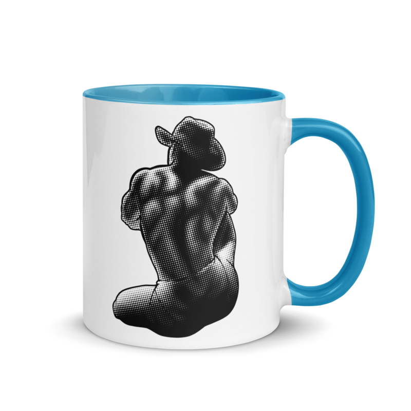 Bikini Cowboy (Mug) - Blue
