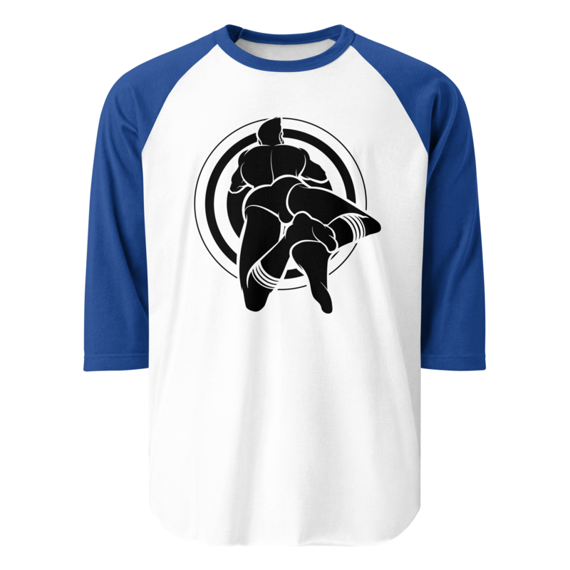 Bullseye (Raglan) - White/Royal