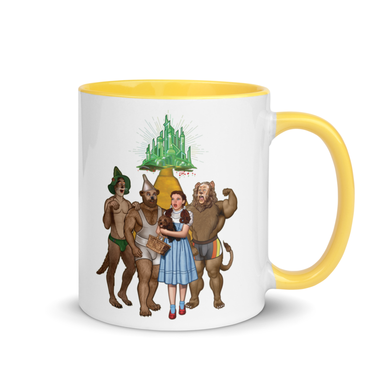 Lions and Otters and Bears, Oh my! (Mug) - Yellow