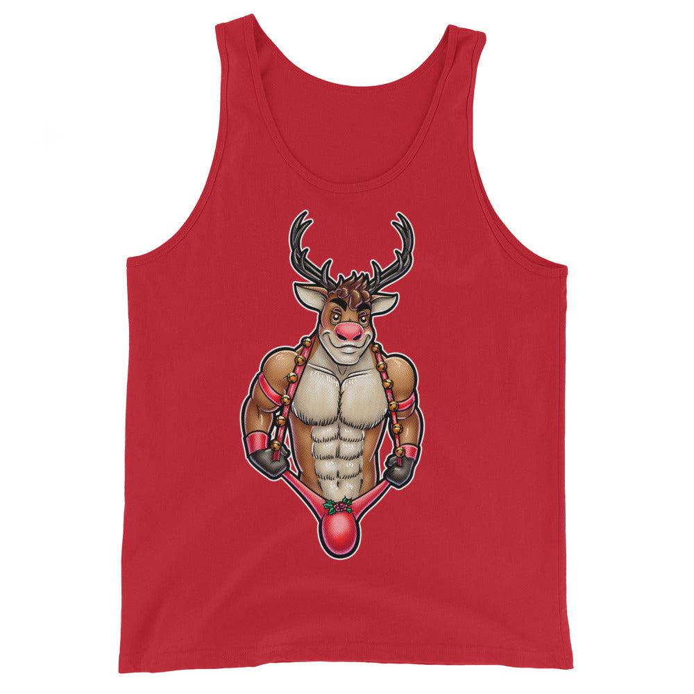 All the Reindeer Loved Him (Tank Top)-Christmas Tank Tops-Swish Embassy