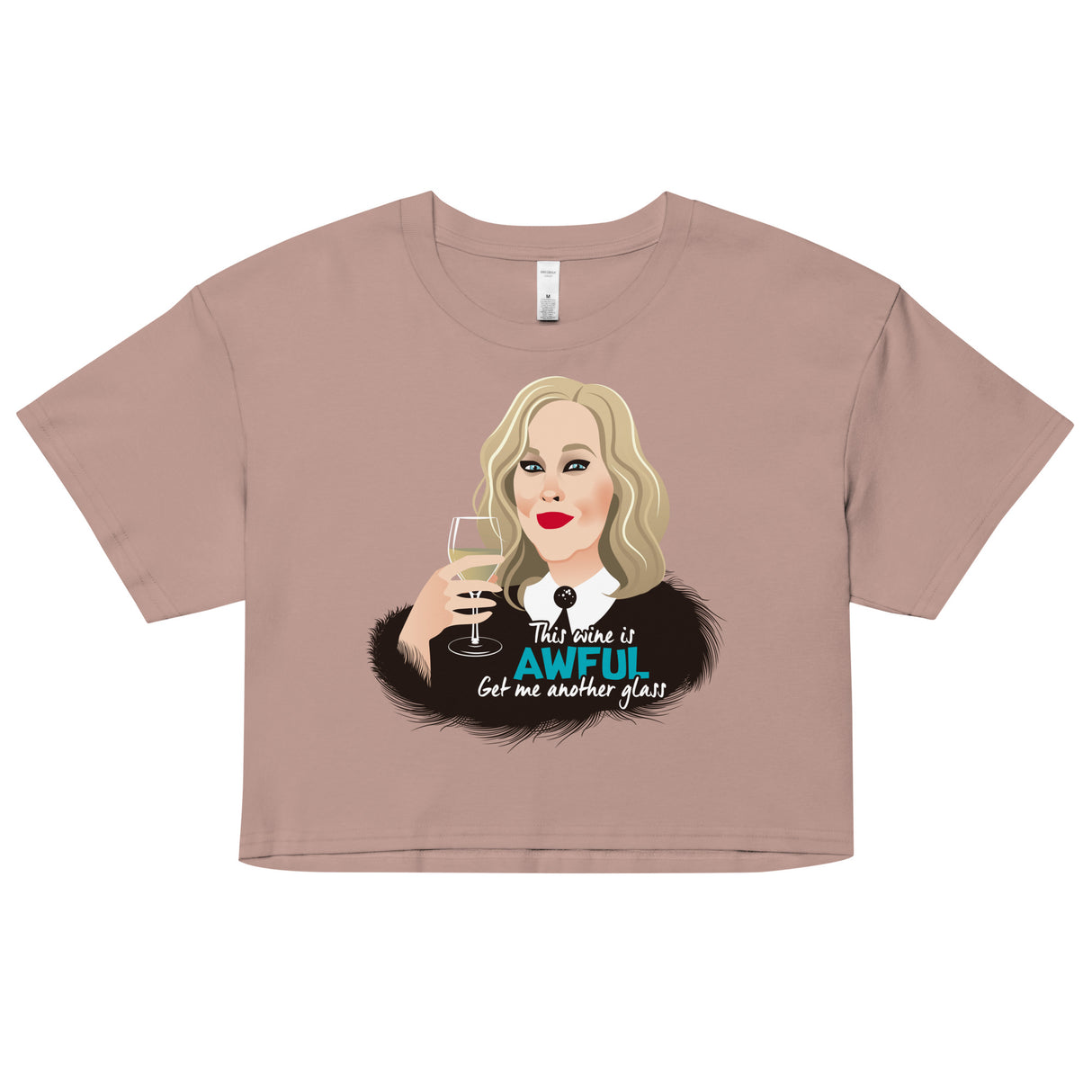 Awful Wine (Crop Top)-Crop Top-Swish Embassy