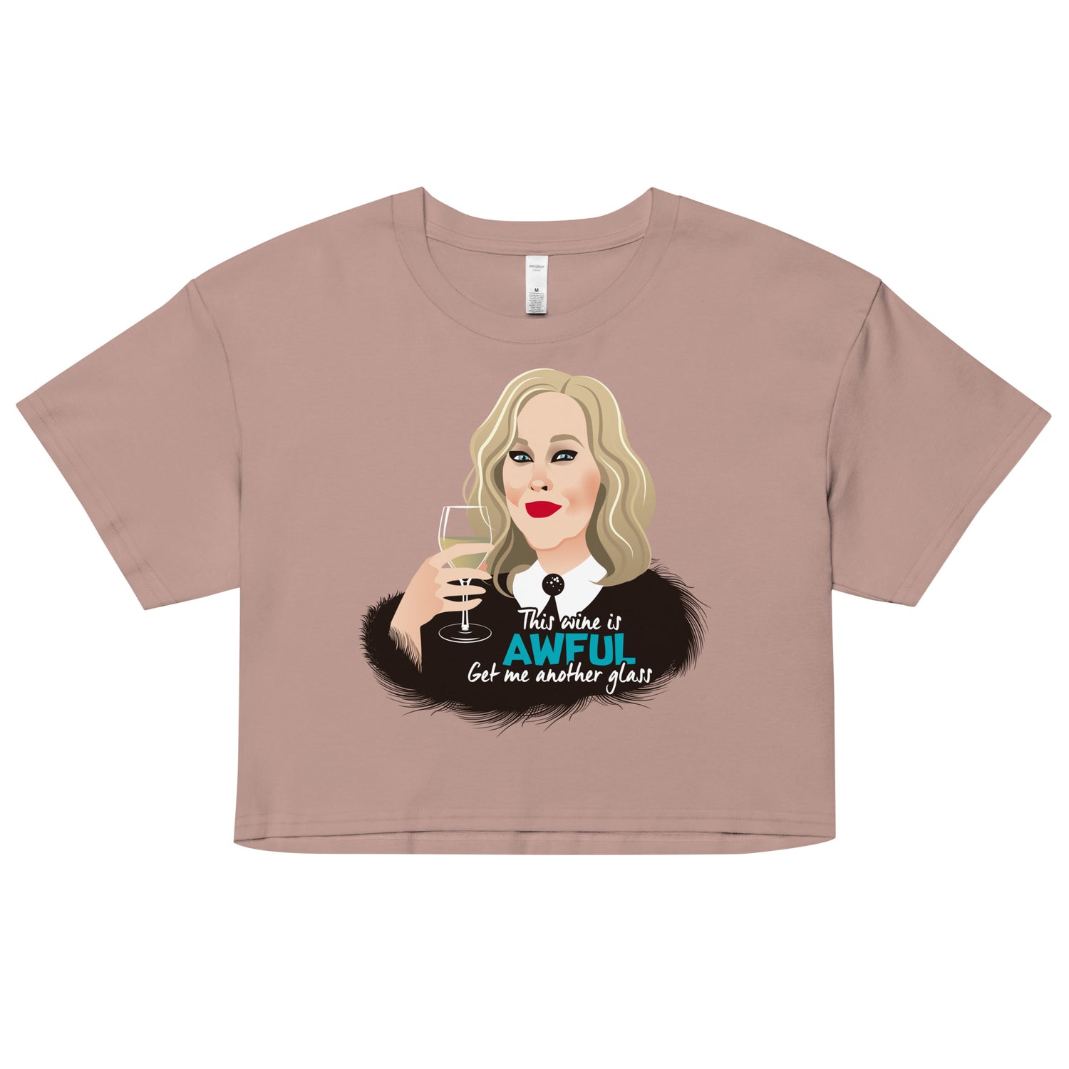 Awful Wine (Crop Top)-Crop Top-Swish Embassy