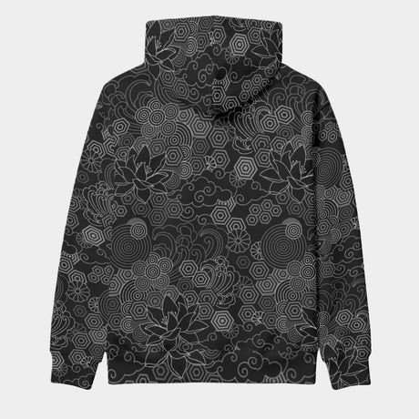 Black Lotus (AOP Hoodie)-AOP Hoodie-Swish Embassy