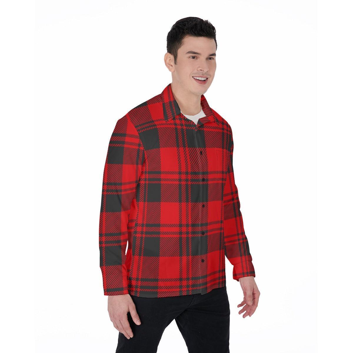 Buffalo Plaid (Long Sleeve Button Shirt)-Long Sleeve Button Shirts-Swish Embassy