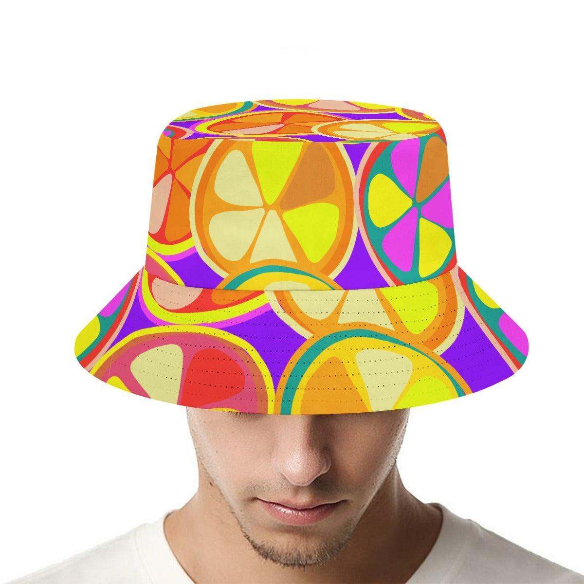 Citrus (Allover Bucket Hat)-Allover Bucket Hat-Swish Embassy