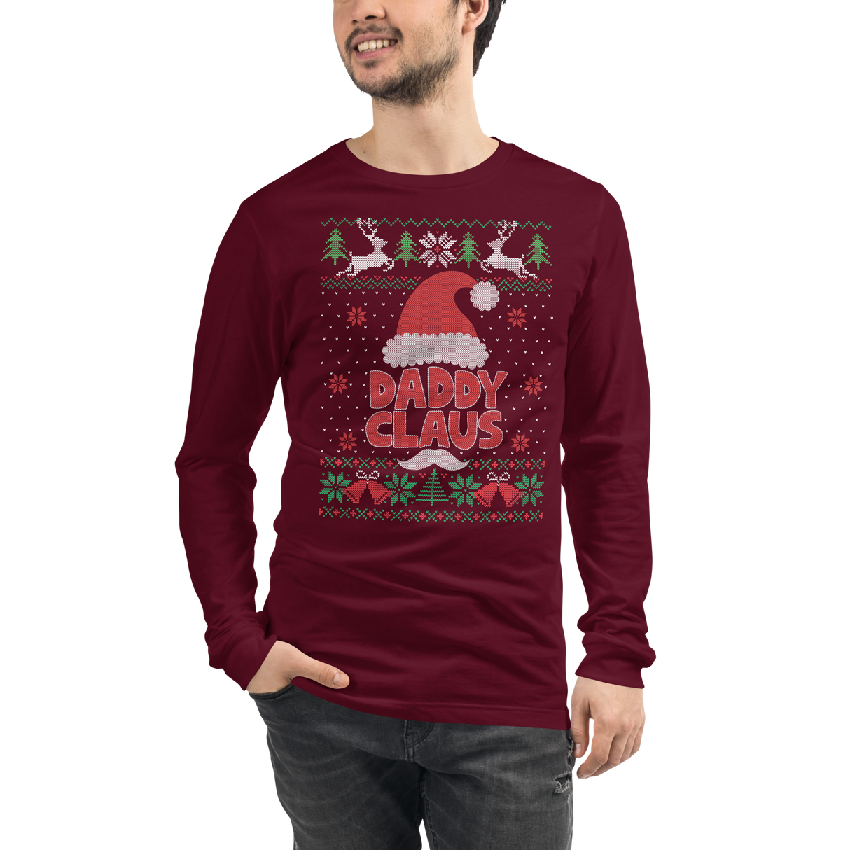 Daddy Claus (Ugly Christmas)-Christmas T-Shirts-Swish Embassy
