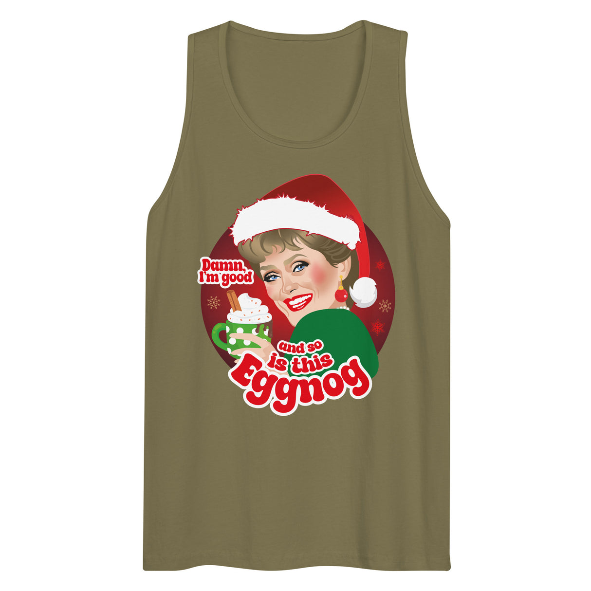 Damn Eggnog (Tank top)-Tank Top-Swish Embassy