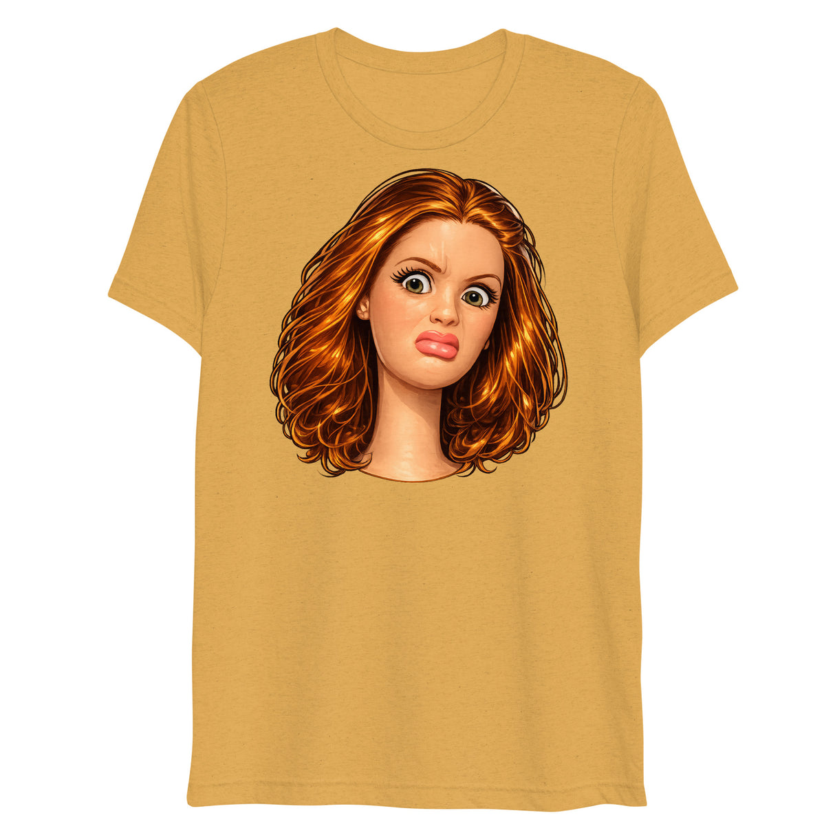 Disgusted Doll (Triblend)-Triblend T-Shirt-Swish Embassy