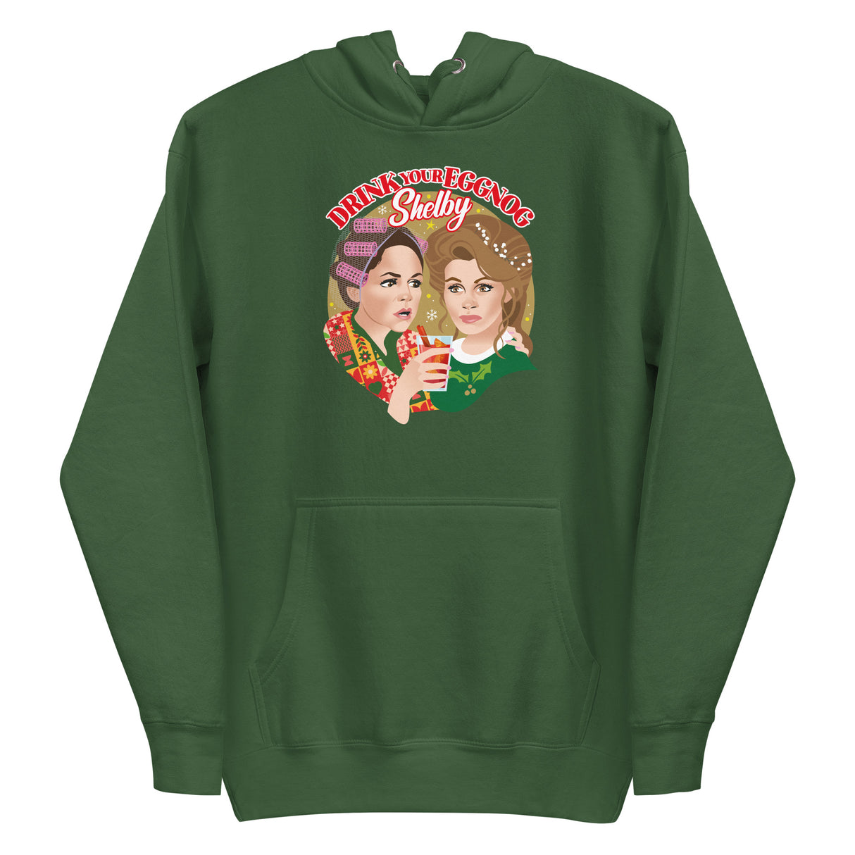 Drink Your Eggnog Shelby (Hoodie)-Christmas Hoodies-Swish Embassy