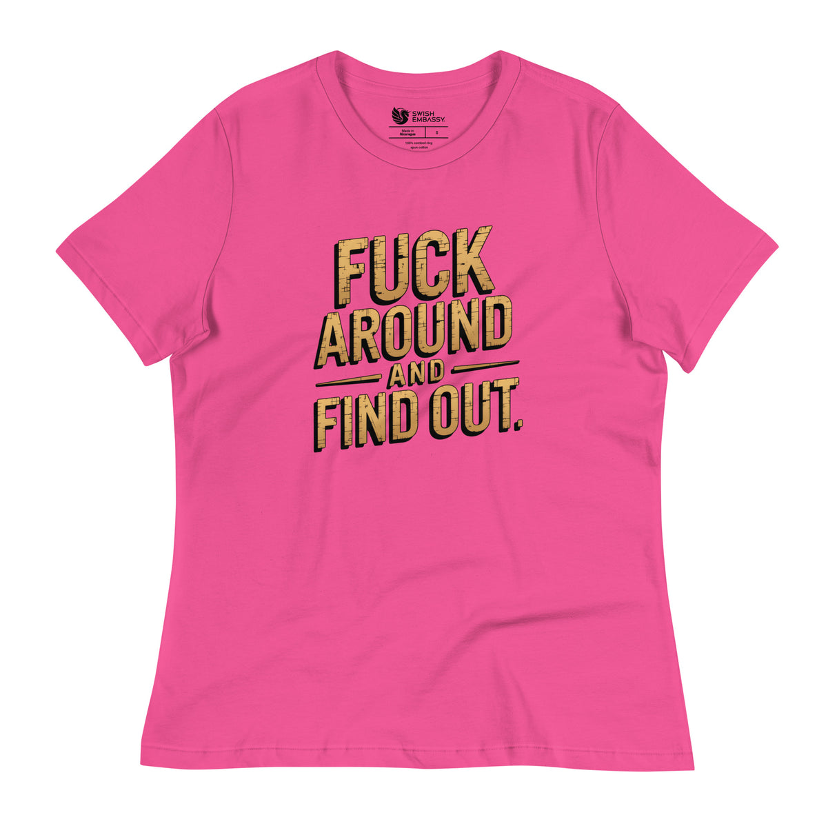 FAFO (Women's Relaxed T-Shirt)-Women's T-Shirts-Swish Embassy
