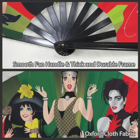 Halston Hangover Folding Clack Fan-Folding Fans-Swish Embassy