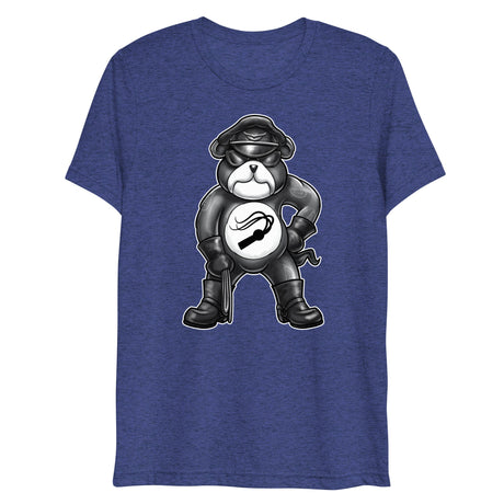 Hanky Bear - Black (Triblend)-Triblend T-Shirt-Swish Embassy