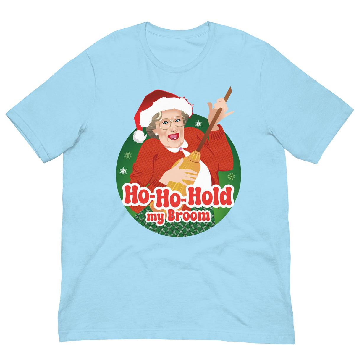 Ho Ho Hold My Broom-Christmas T-Shirts-Swish Embassy