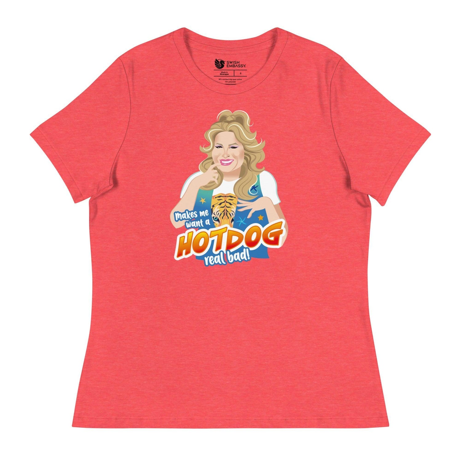 Hot Dog (Women's Relaxed T-Shirt)-Women's T-Shirts-Swish Embassy
