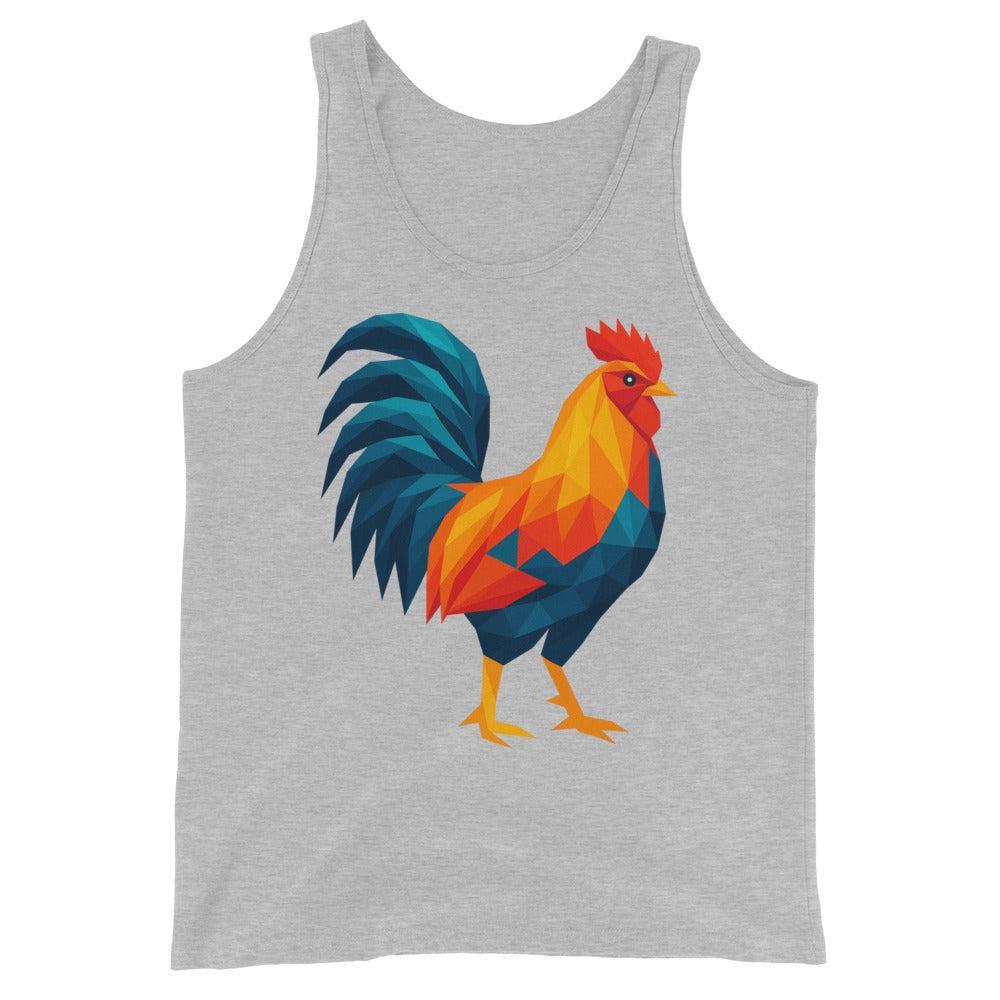 Huge Polygon Rooster (Tank Top)-Tank Top-Swish Embassy