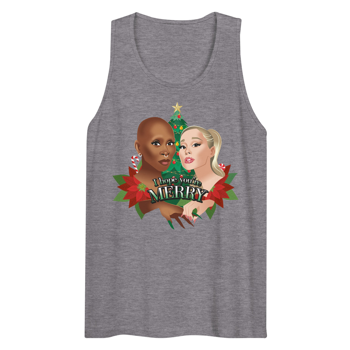 I Hope You're Merry (Tank top)-Tank Top-Swish Embassy