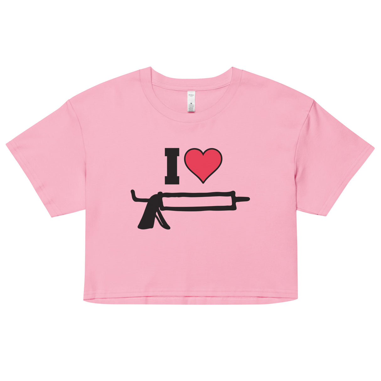 I Love Caulk (Crop Top)-Crop Top-Swish Embassy