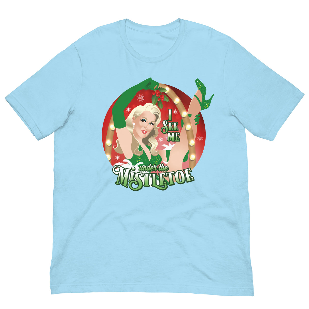 I See Me Under the Mistletoe-Christmas T-Shirts-Swish Embassy