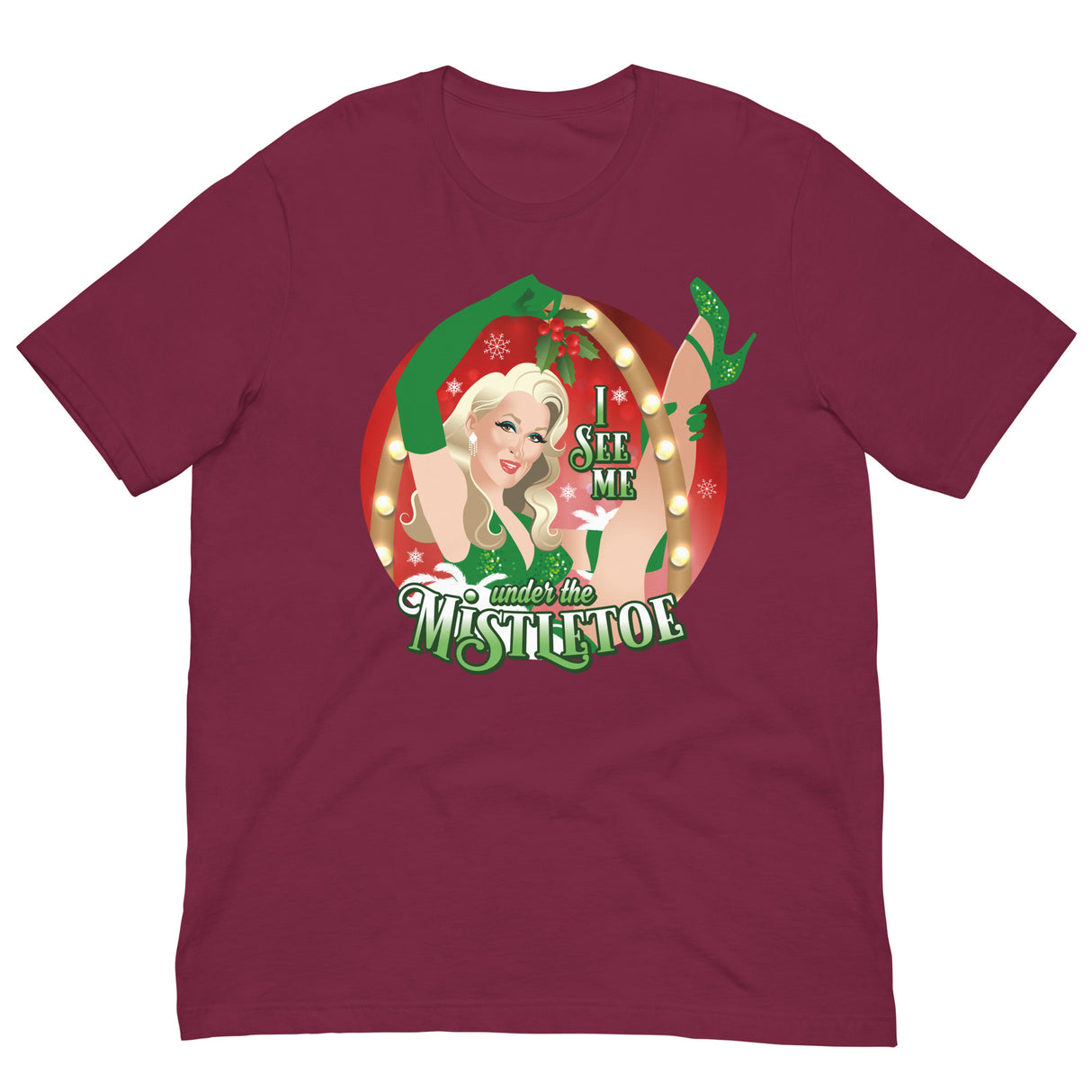 I See Me Under the Mistletoe-T-Shirts-Swish Embassy