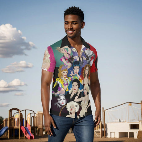 Material Girl (Button Shirt)-Button Shirt-Swish Embassy