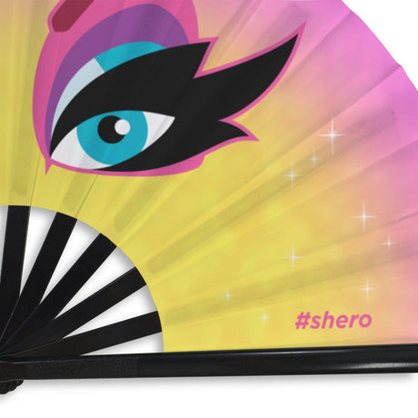 Maxxie Eyes (Folding Clack Fan)-Folding Fans-Swish Embassy