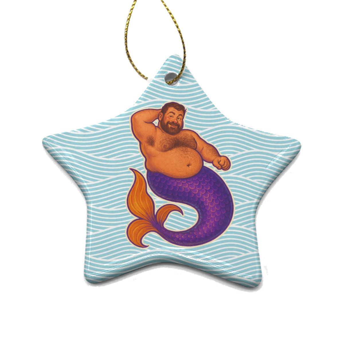 Mer-Grrr (Ceramic Holiday Keepsake)-Ceramic Holiday Keepsake-Swish Embassy