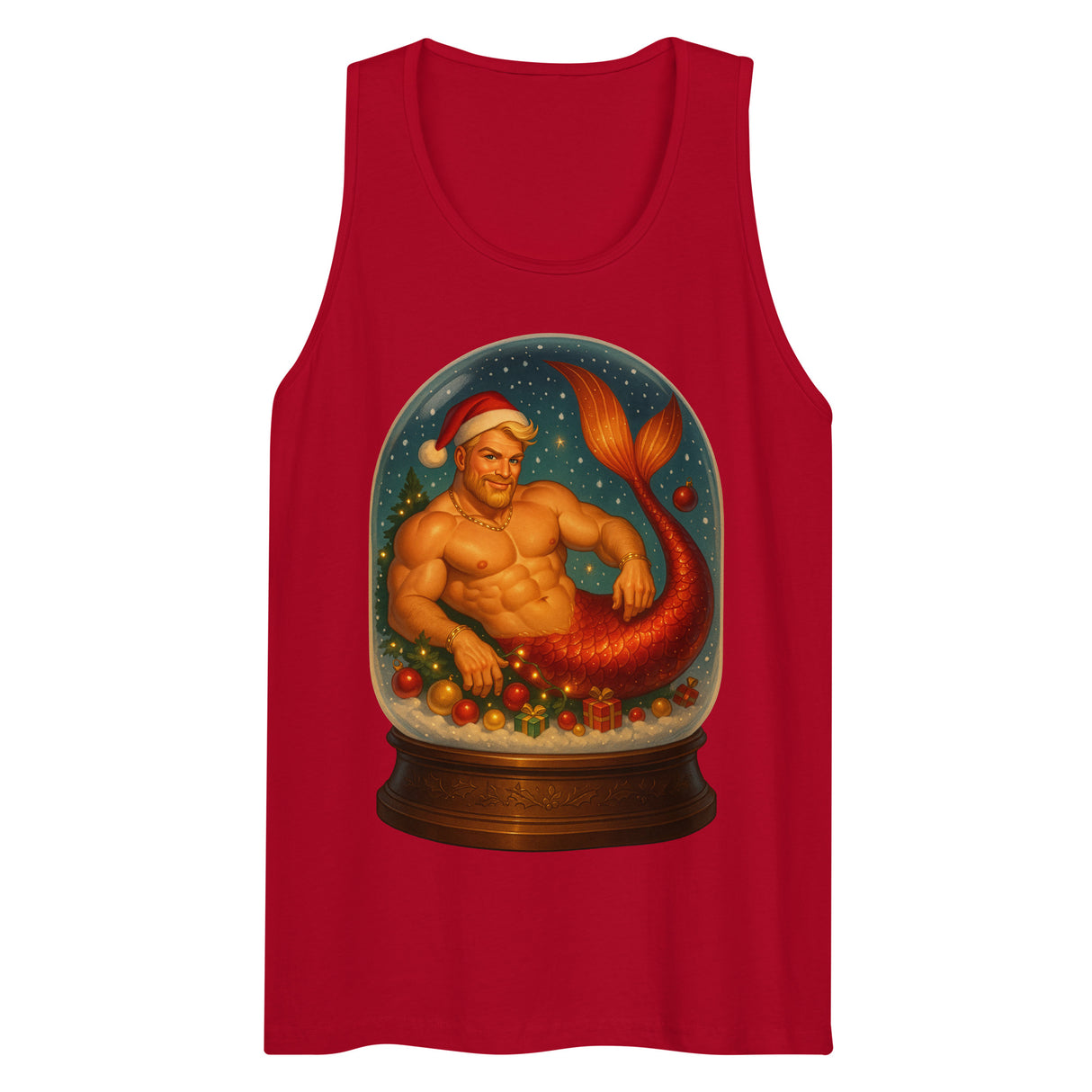 Merman in a Snow Globe (Tank top)-Tank Top-Swish Embassy