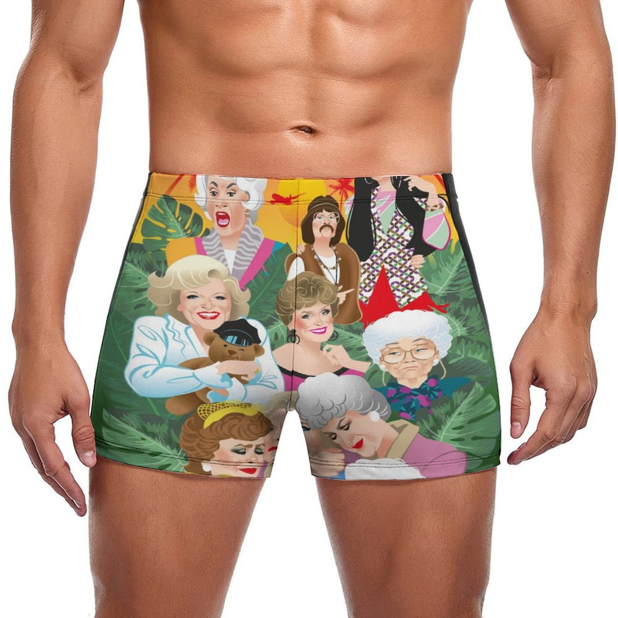 Miami is Nice (Square Cut Trunks)-Square Cut Trunks-Swish Embassy