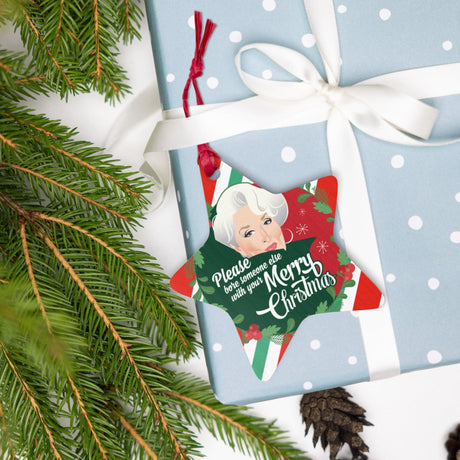 Miranda Yuletide (Ornament/Fridge Magnet)-Wood Ornament-Swish Embassy