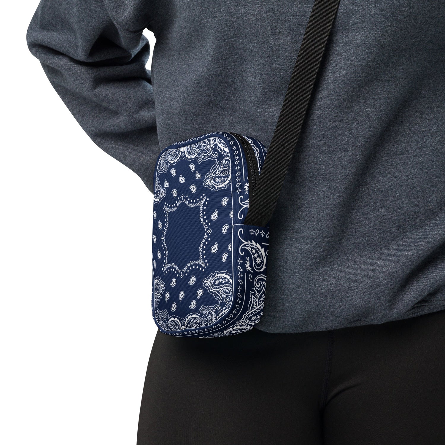 Navy Hanky (Crossbody Bag)-Crossbody Bag-Swish Embassy