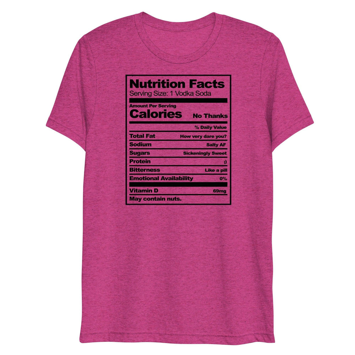 Nutritional Facts (Triblend)-Triblend T-Shirt-Swish Embassy