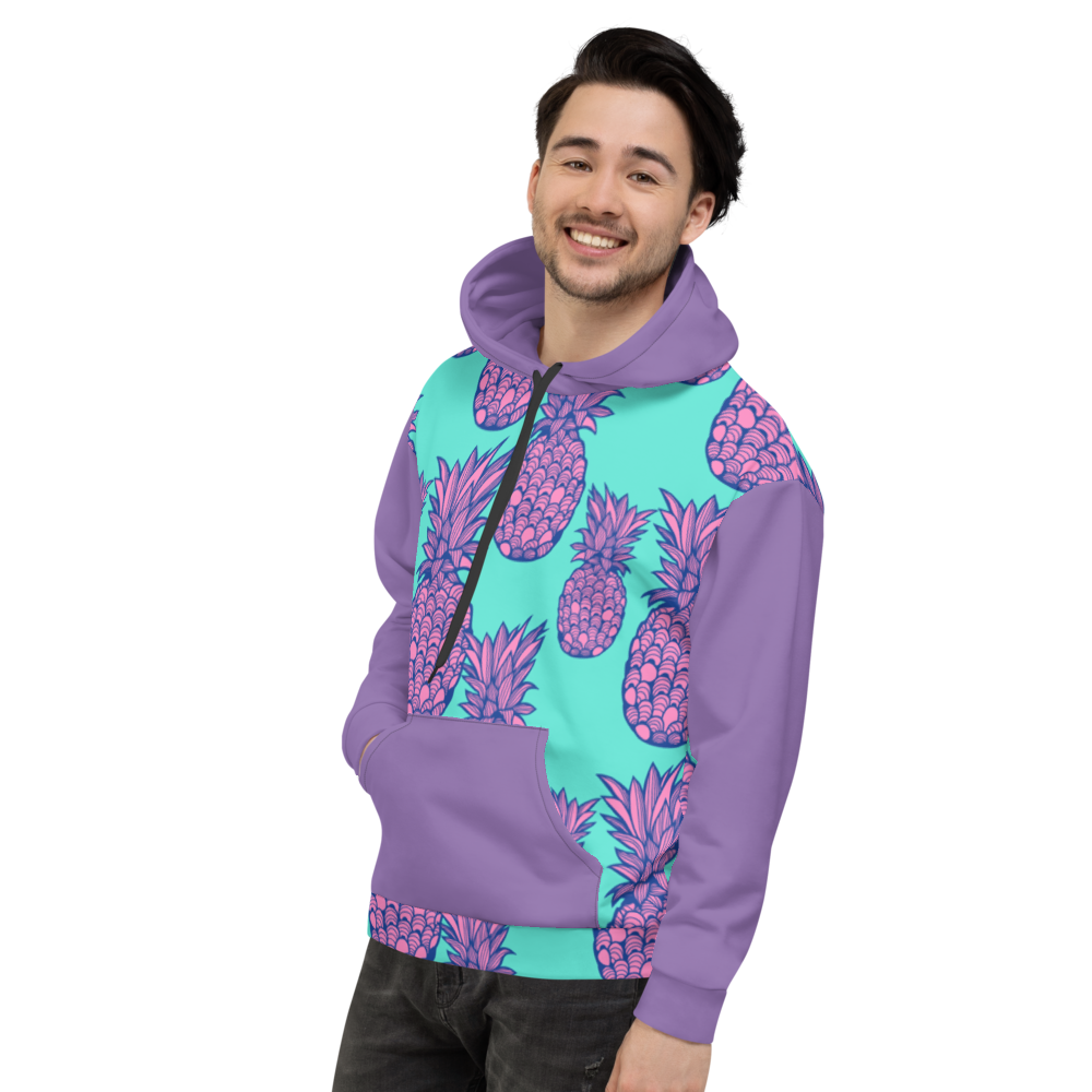 Pineapple Princess (Allover Hoodie)-Allover Hoodie-Swish Embassy