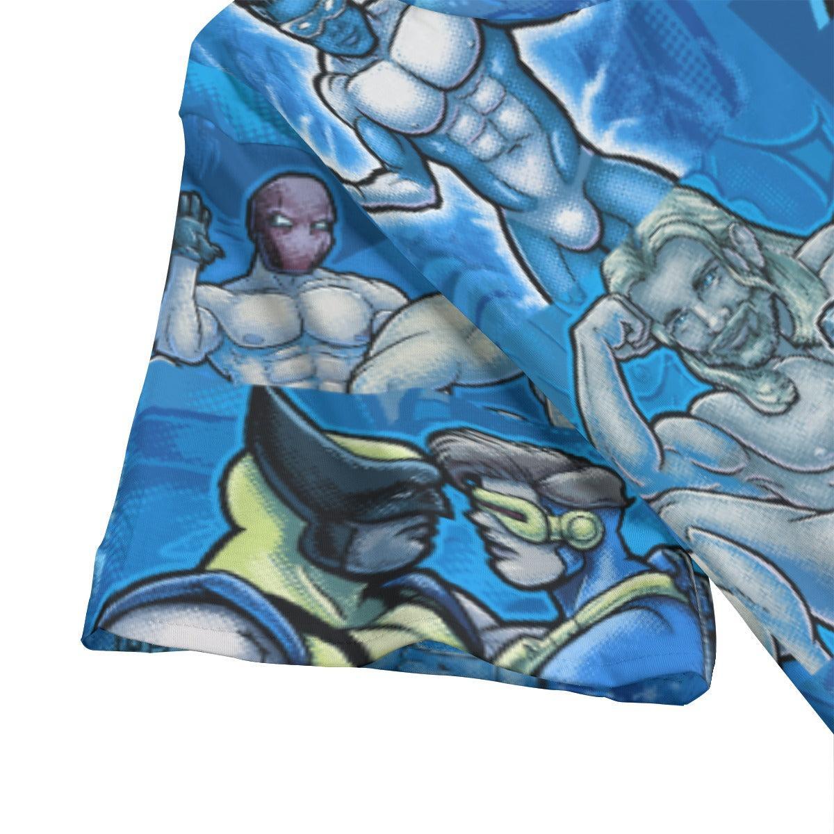 Pop Boys Blue (Allover T-Shirt)-Allover T-Shirt-Swish Embassy