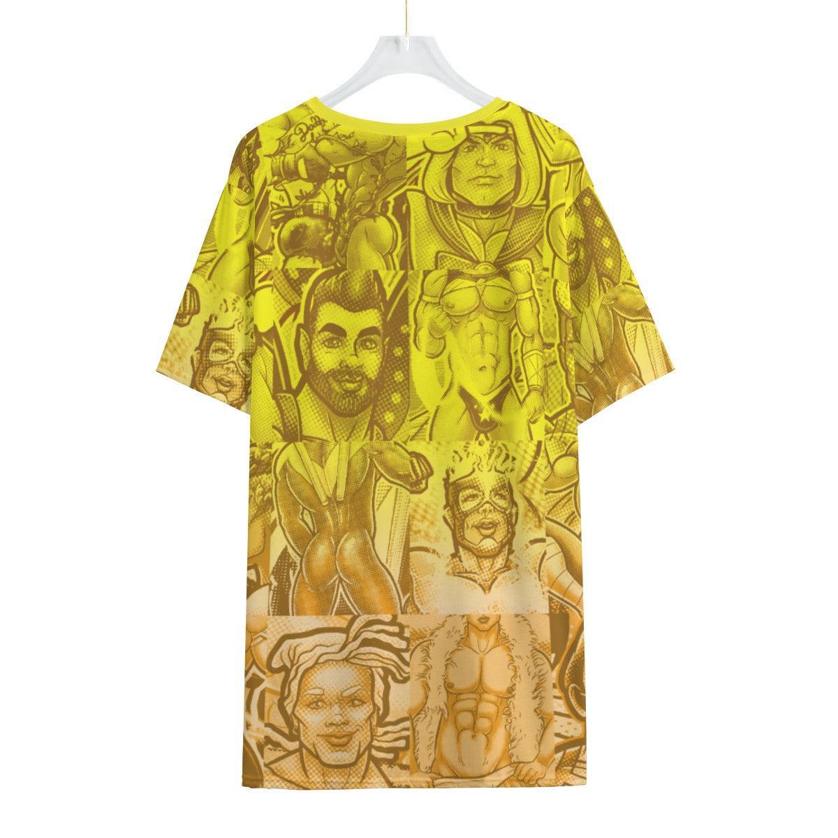 Pop Boys Gold (Allover T-Shirt)-Allover T-Shirt-Swish Embassy