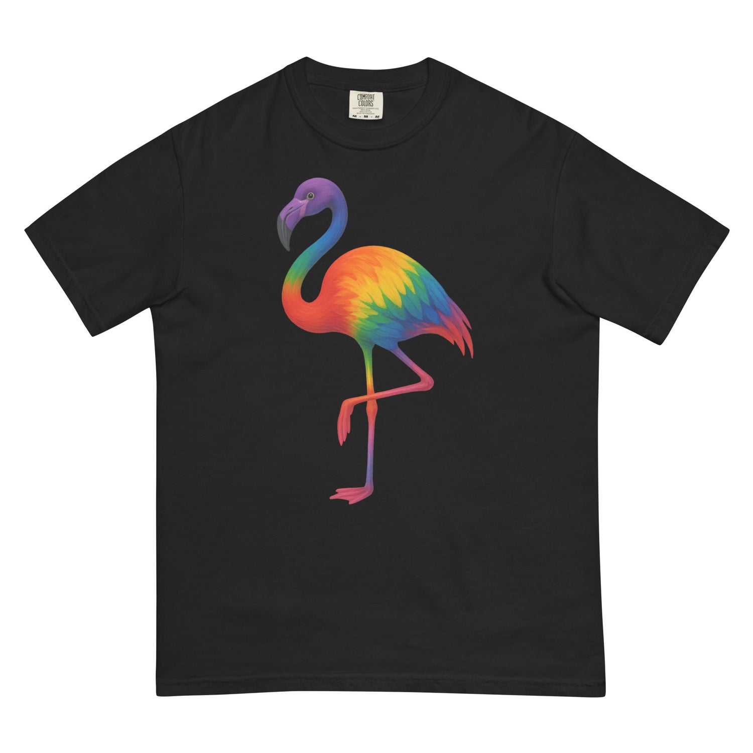 Pride Flamingo (Boxy Tee)-Boxy T-Shirt-Swish Embassy