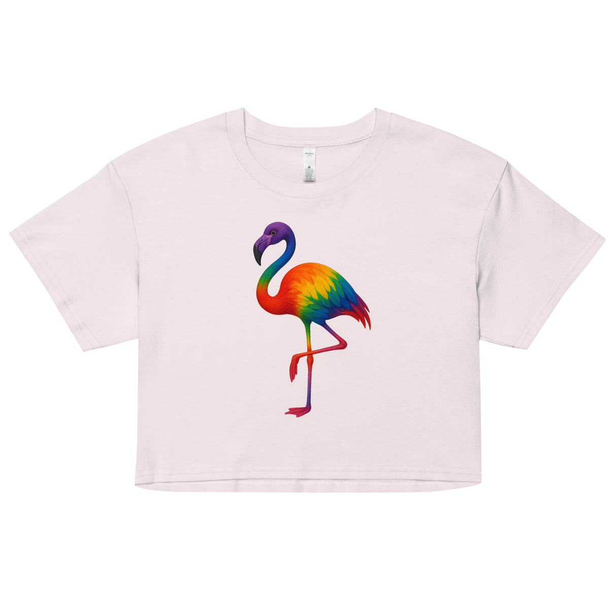 Pride Flamingo (Crop Top)-Crop Top-Swish Embassy