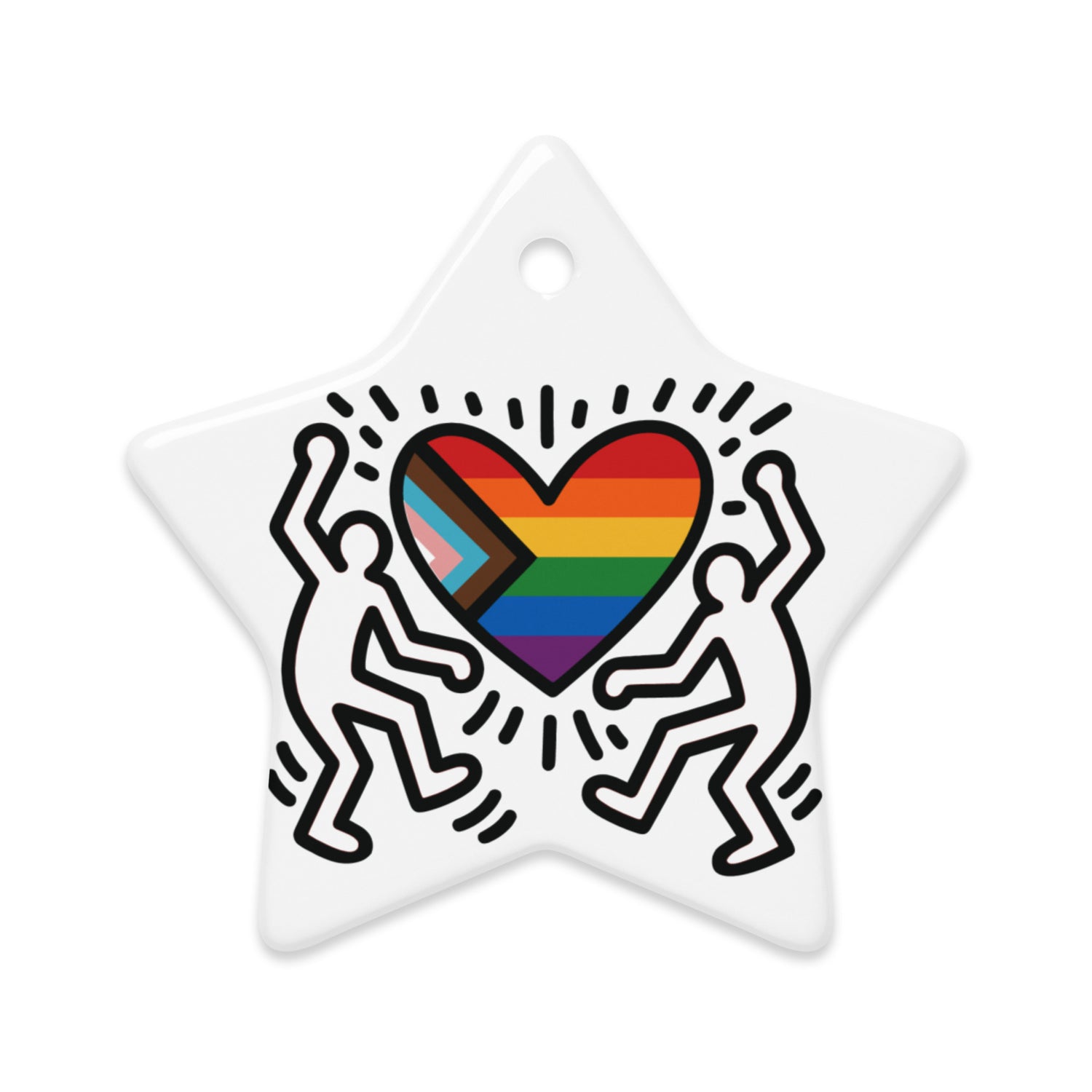 Progress Pride Figures (Ceramic ornaments)-Ceramic Ornament-Swish Embassy