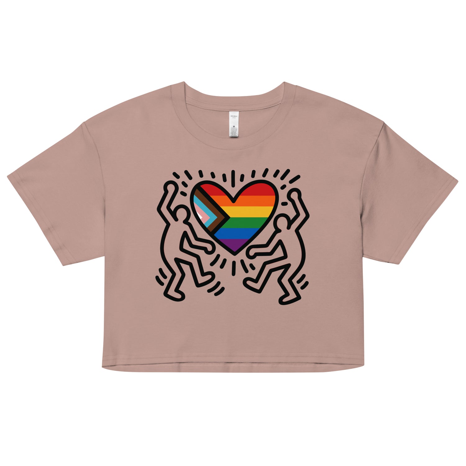 Progress Pride Figures (Crop Top)-Crop Top-Swish Embassy