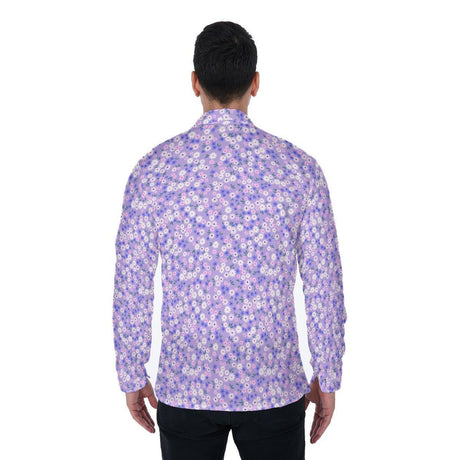 Purple Glory (Long Sleeve Button Shirt)-Long Sleeve Button Shirts-Swish Embassy