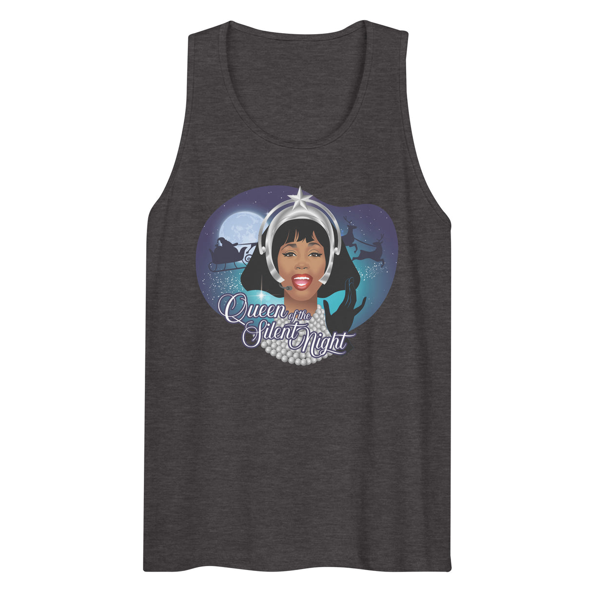 Queen of the Silent Night (Tank top)-Tank Top-Swish Embassy