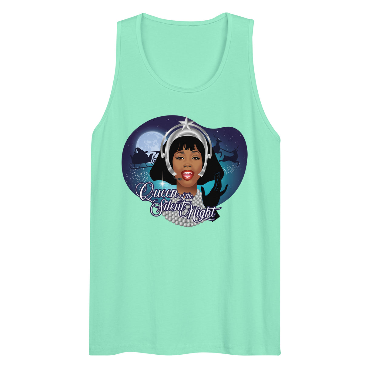 Queen of the Silent Night (Tank top)-Tank Top-Swish Embassy