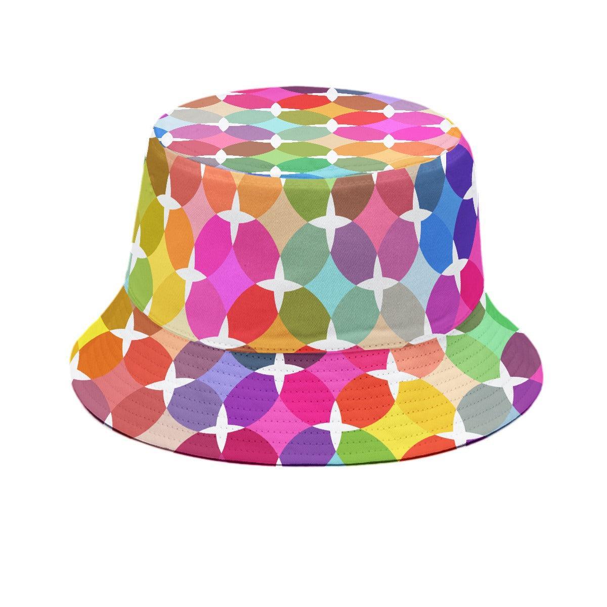 Rainbow Star (Allover Bucket Hat)-Allover Bucket Hat-Swish Embassy