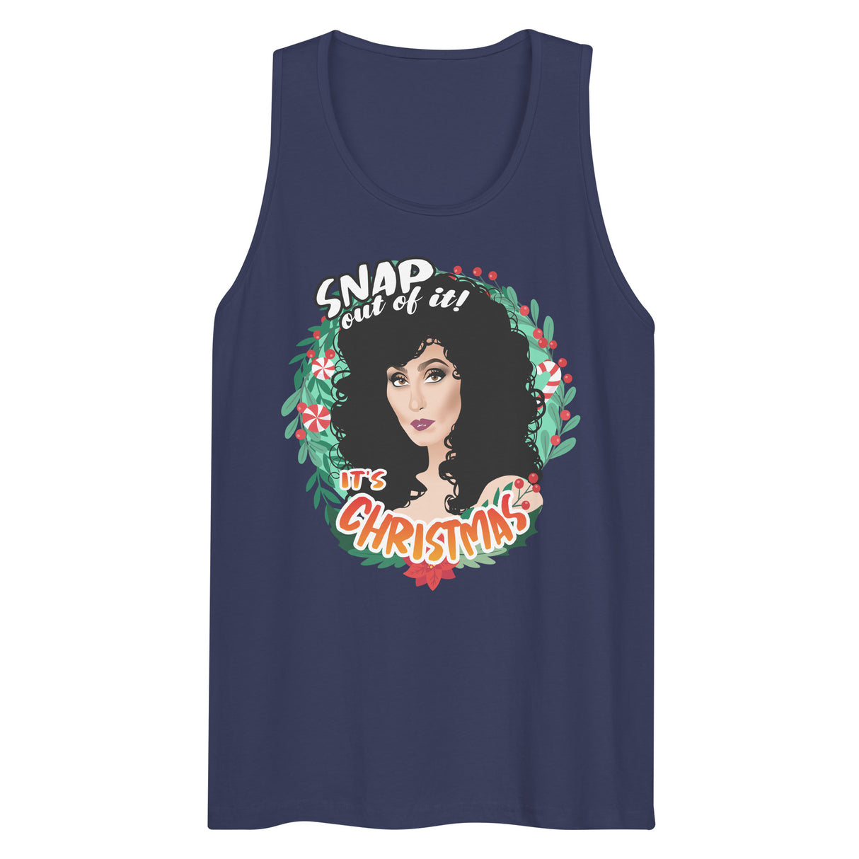 Snap Out of It It's Xmas (Tank top)-Christmas Tank Tops-Swish Embassy