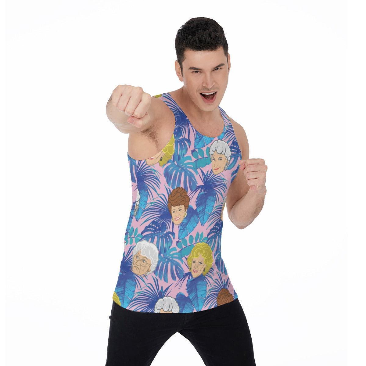 Stay Golden (Allover Tank Top)-Allover Tank Top-Swish Embassy