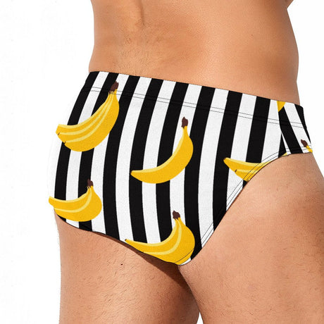 Striped Banana (Swim Briefs)-Swim Briefs-Swish Embassy