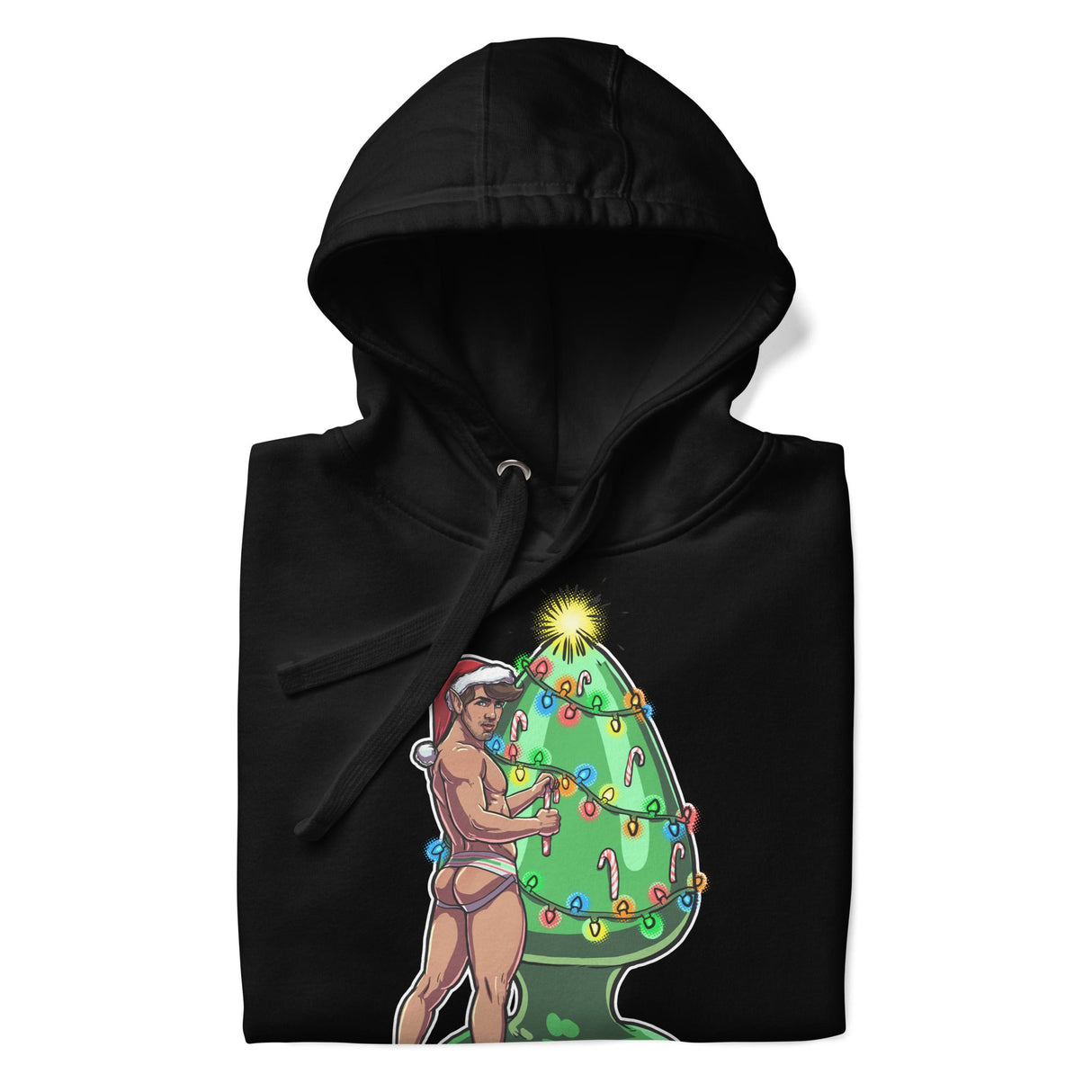Trim the Rear (Hoodie)-Christmas Hoodies-Swish Embassy