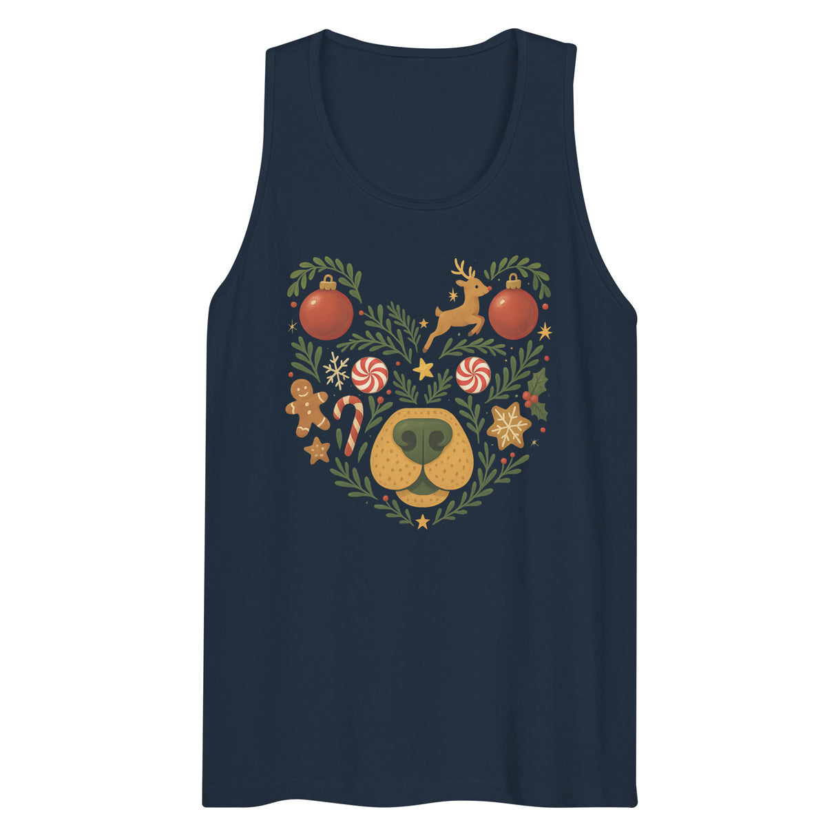 Winter Bear (Tank top)-Christmas Tank Tops-Swish Embassy