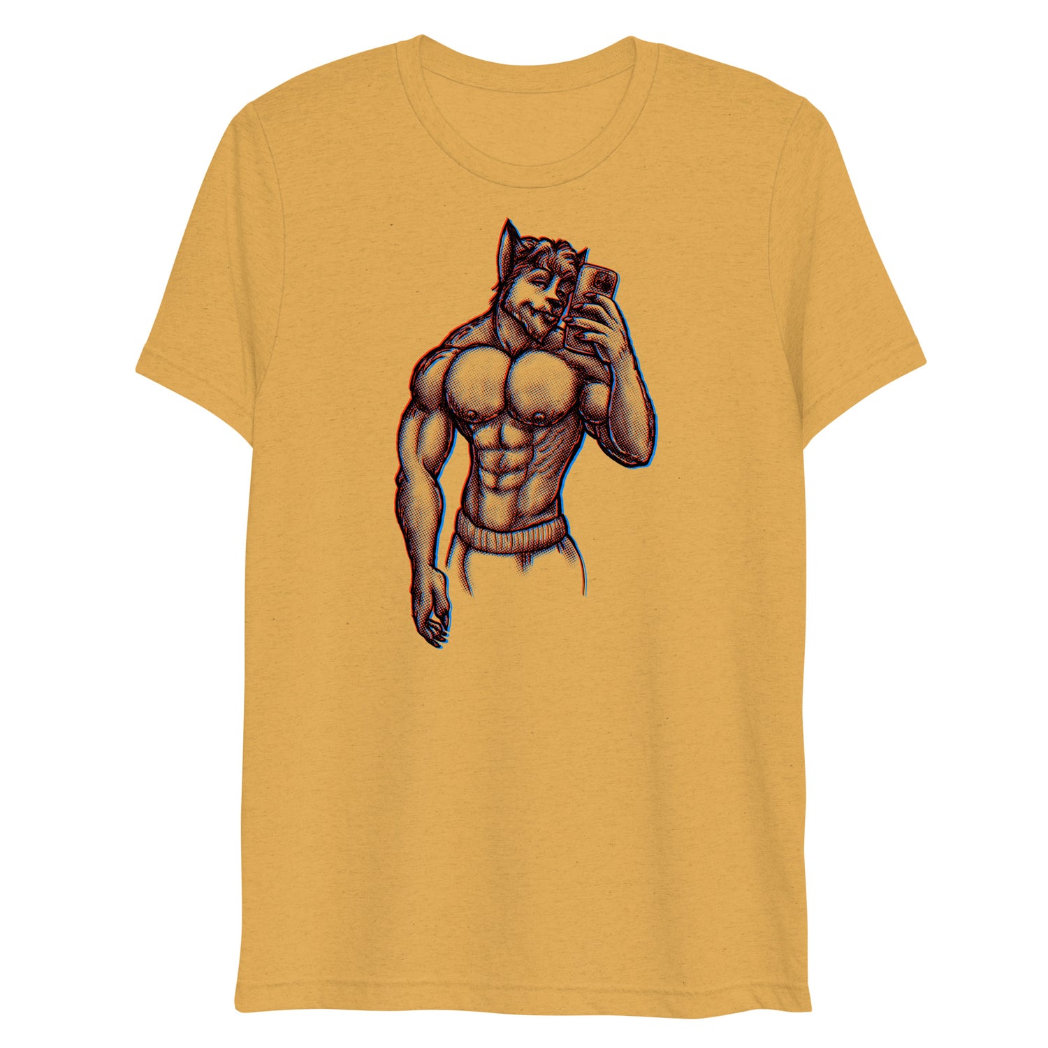 Wolfie (Triblend)-Triblend T-Shirt-Swish Embassy