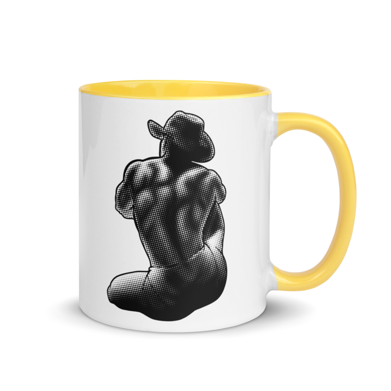 Bikini Cowboy (Mug) - Yellow