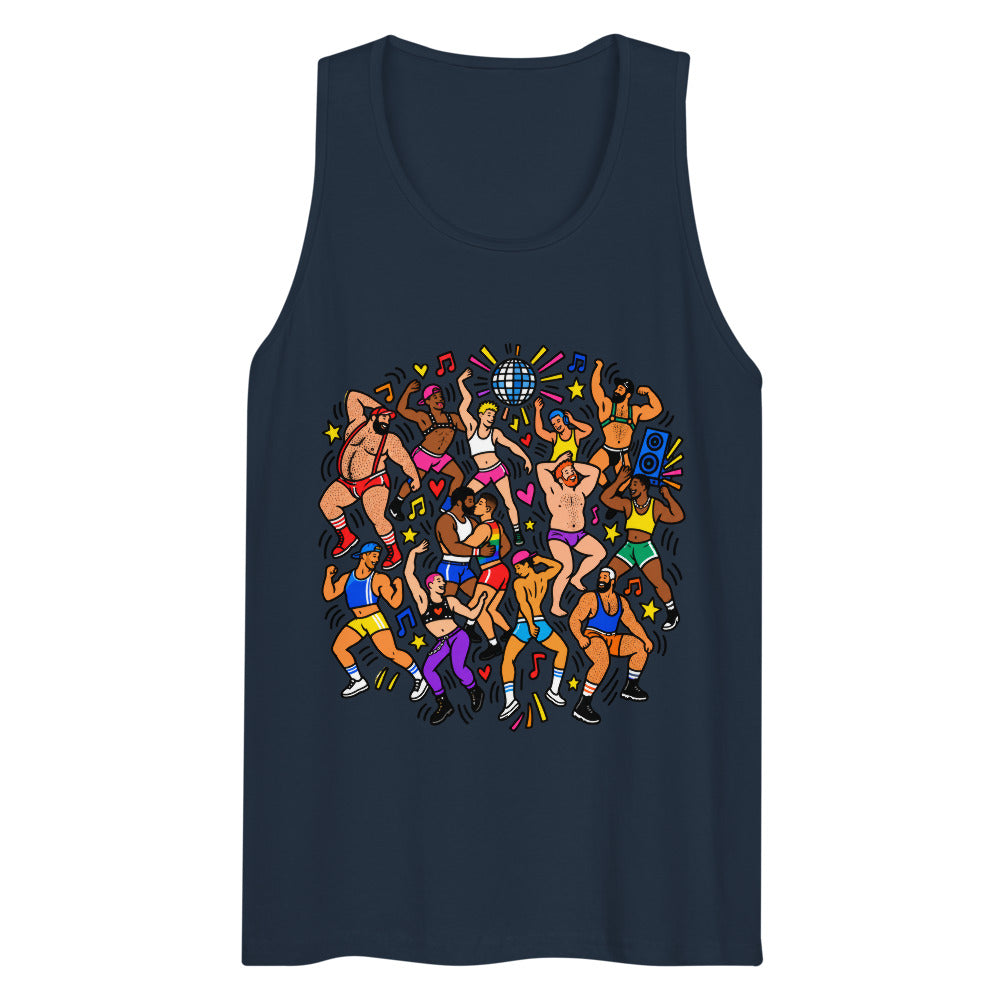 Can't Stop Won't Stop (Tank Top) - Navy